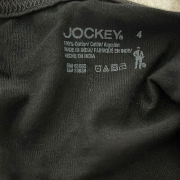 Jockey Women's Black or White String Bikini Panties Pack of 6 NIP SZ 4 - Picture 4 of 4